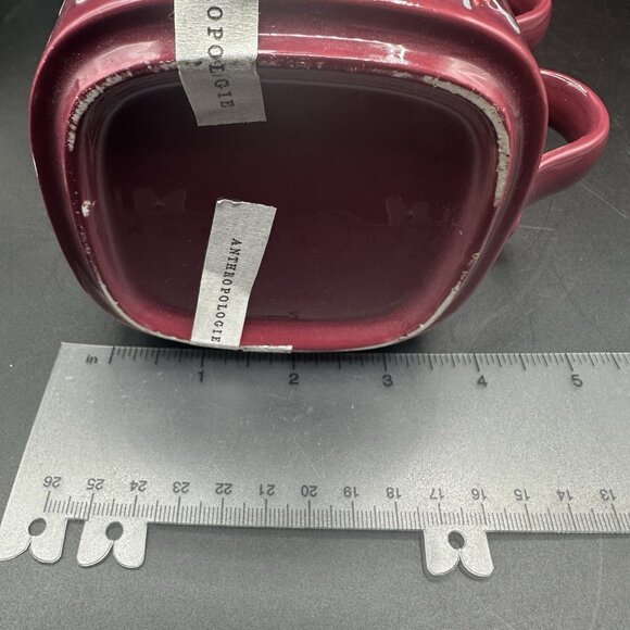 Anthropologie Ginger Ceramic Stoneware Tea For 2 Teapot Mug Set Stackable NEW - Picture 12 of 13